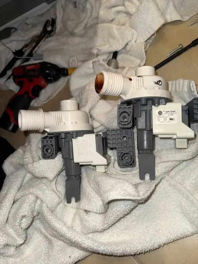 Clogged washer drain pump